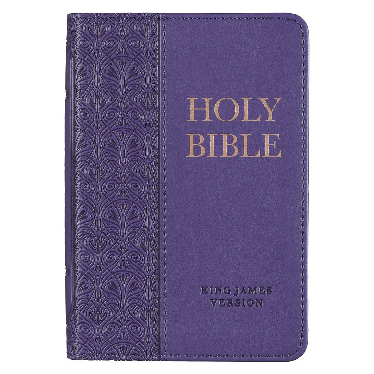 Kjv Purple Faux Leather Mini Pocket Bible 1