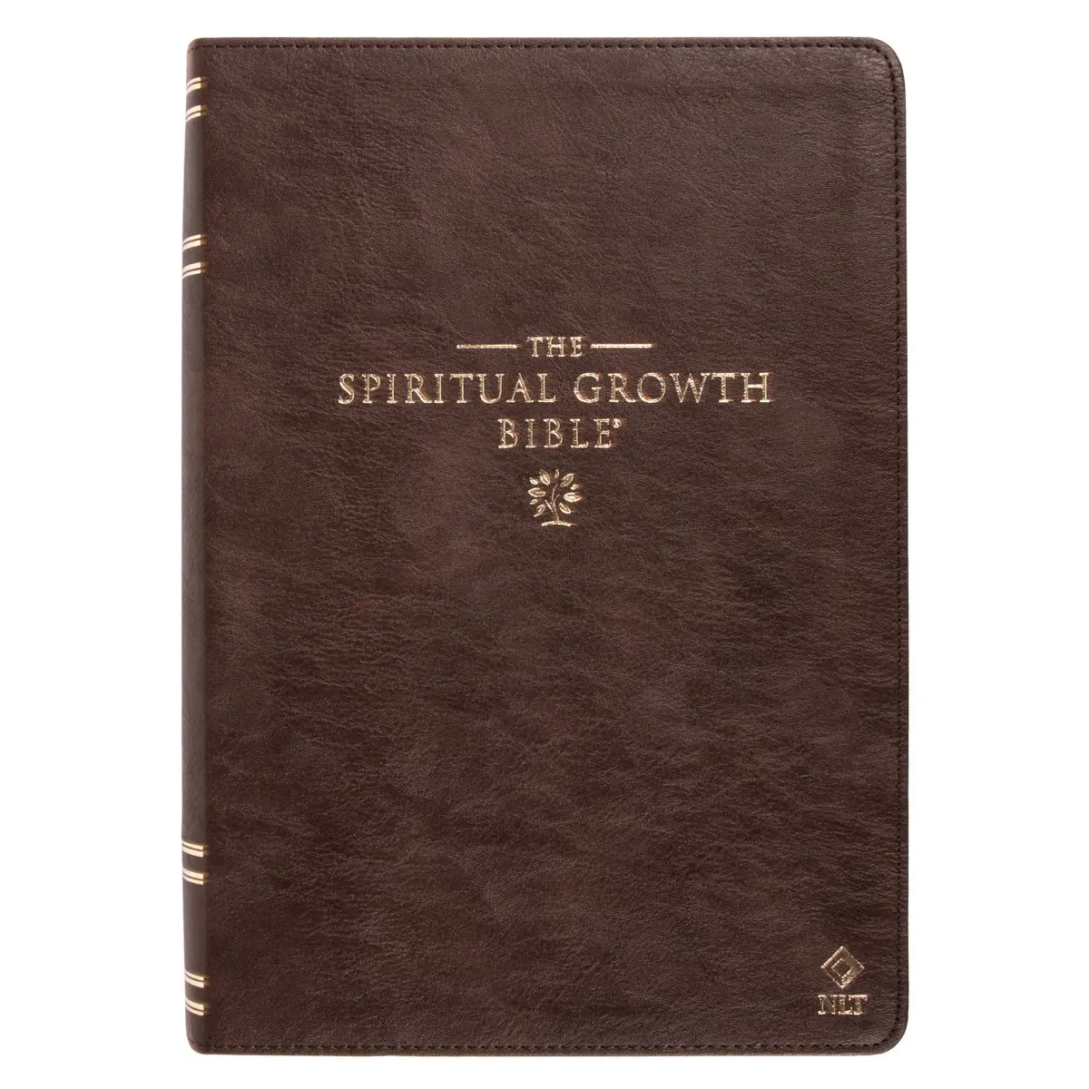 Nlt Dark Brown Faux Leather Thumb Indexed Spiritual Growth Bible 1