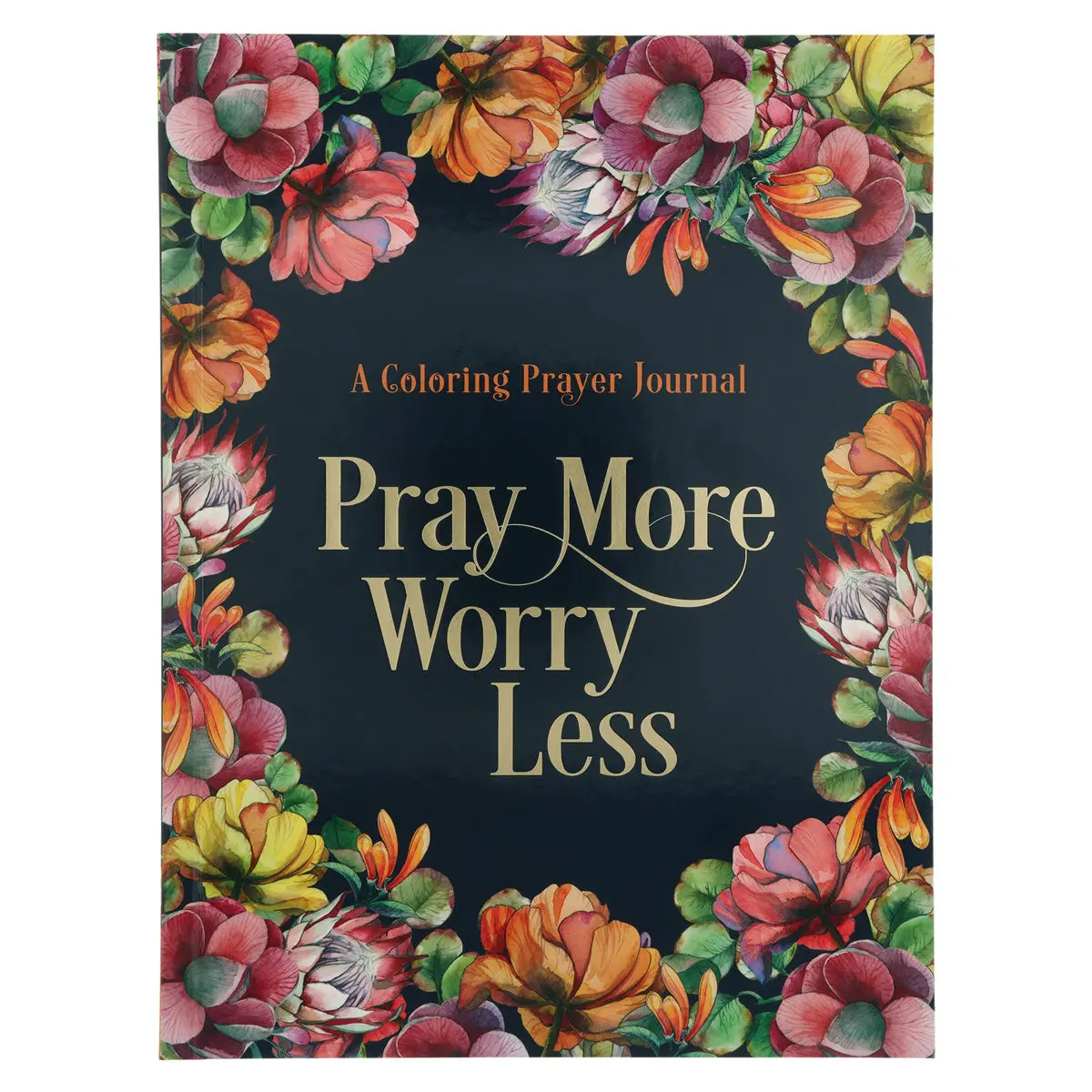 Pray More Worry Less Coloring Prayer Journal (Paperback) 1