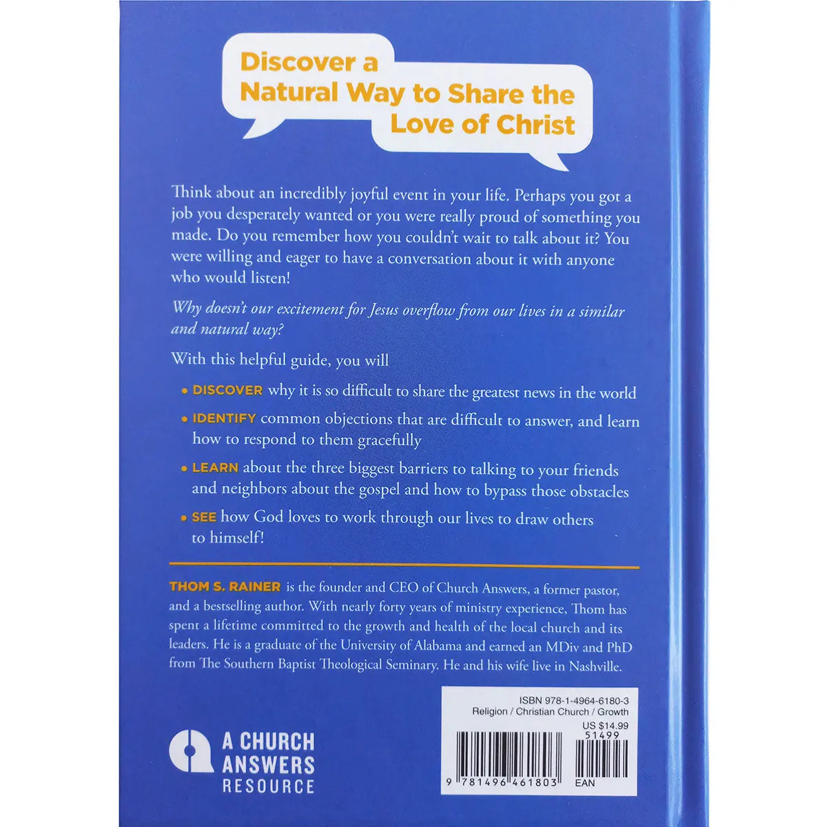 Sharing The Gospel With Ease (Church Answers Resources)(Hardcover) 2