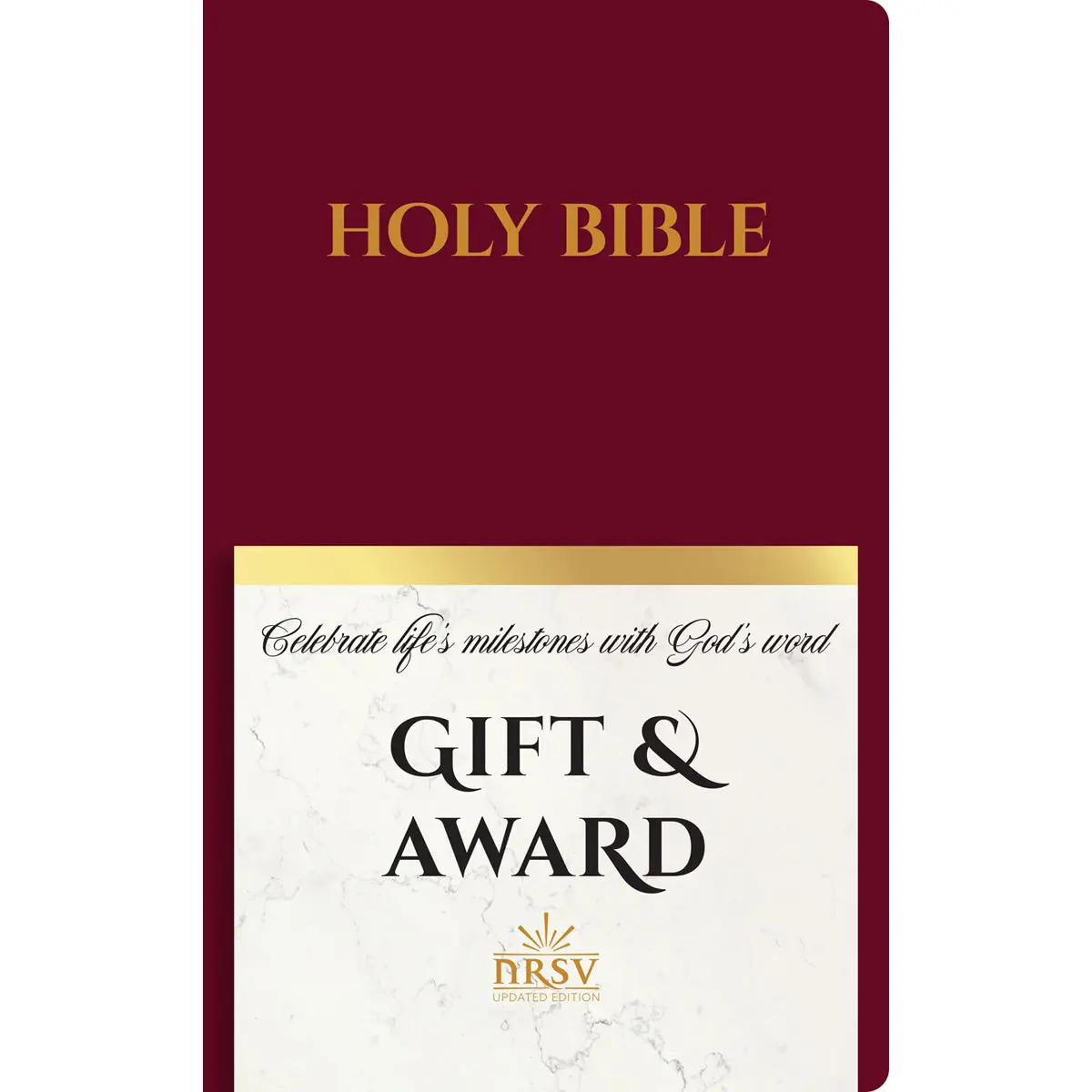 Nrsv Burgundy Imitation Leather Gift & Award Bible Updated Edition 1