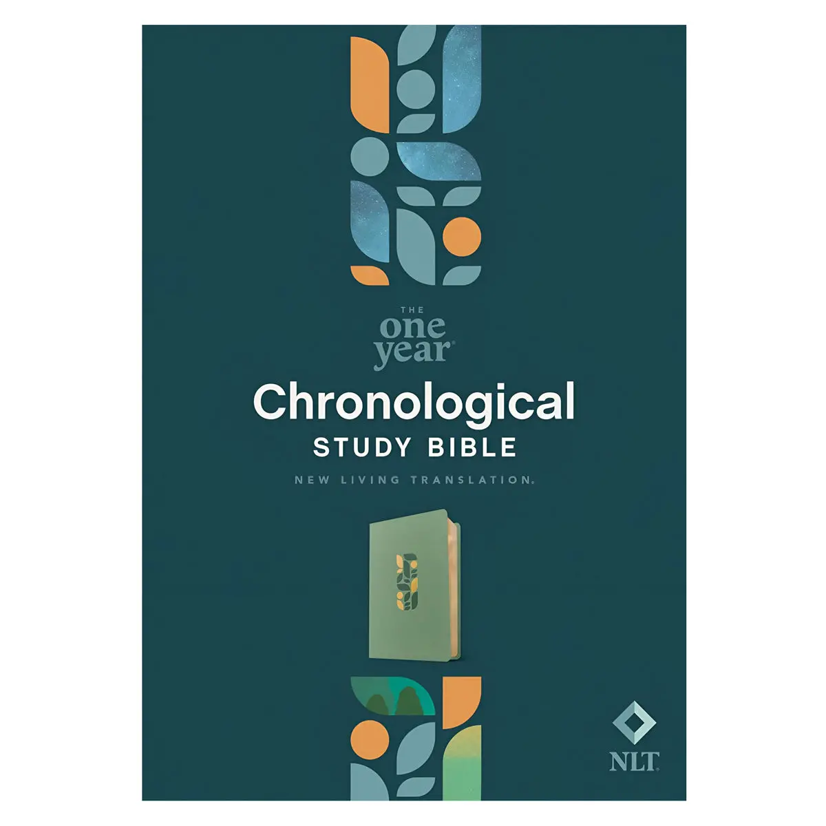 Nlt Sage Green Mosaic Imitation Leather One Year Chronological Study Bible 1