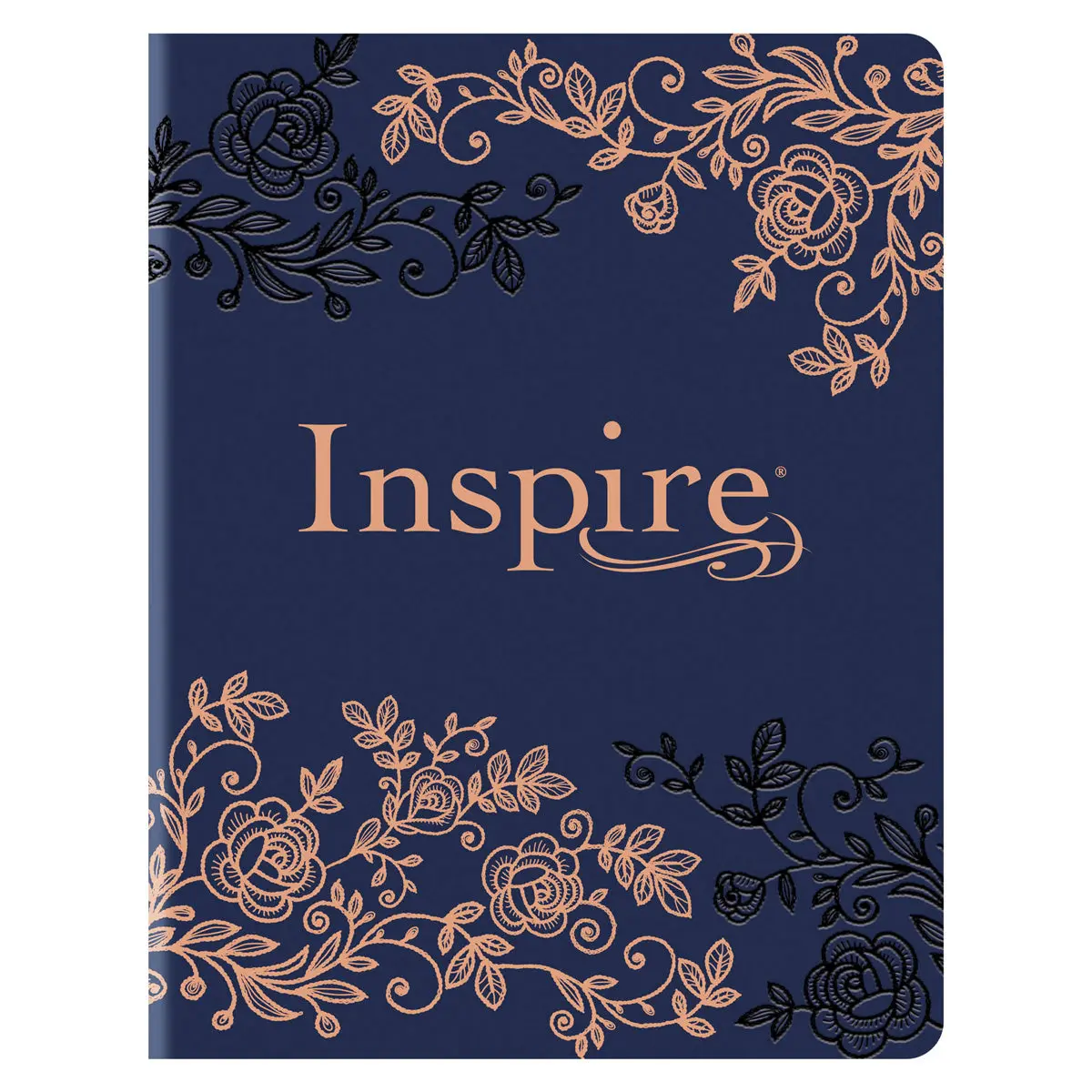Nlt Navy Hardcover Faux Leather Inspire Filament-Enabled Bible 1