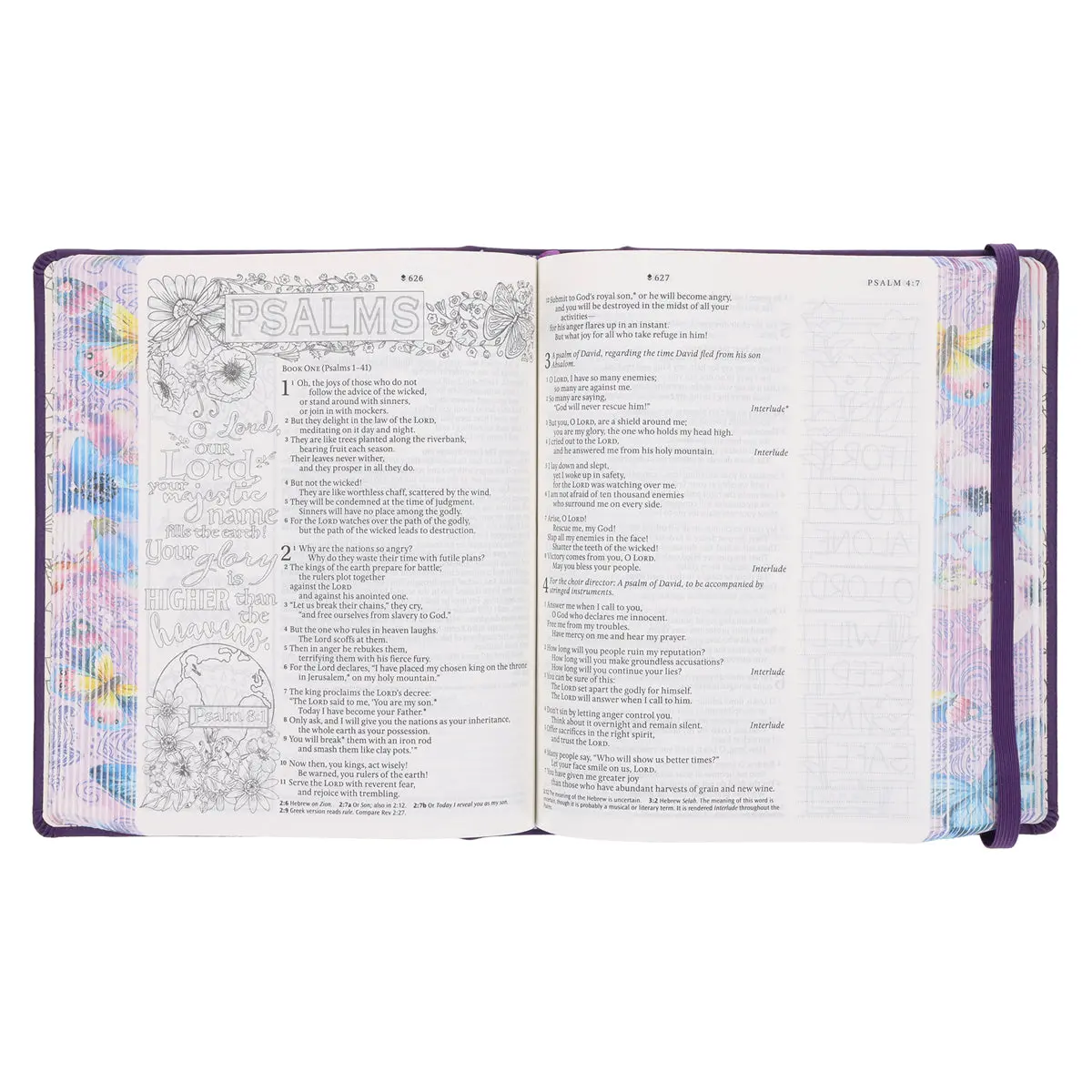 Nlt Purple Faux Leather Hardcover Inspire Praise Filament-Enabled Edition Bible 2