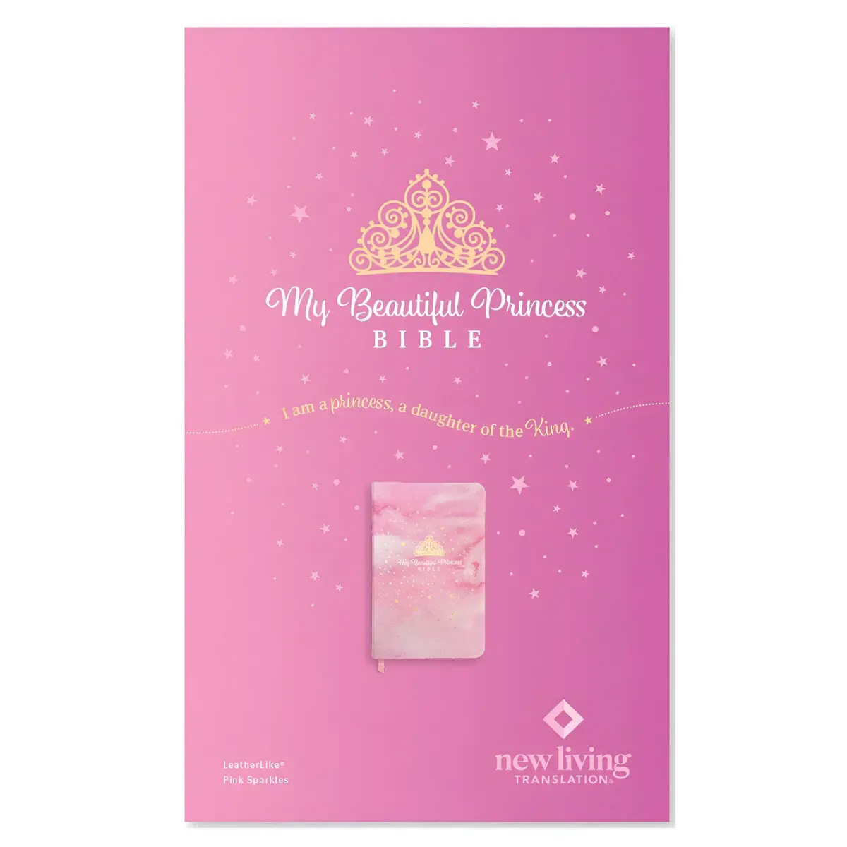 Nlt Pink Sparkles Imitation Leather My Beautiful Princess Bible 1