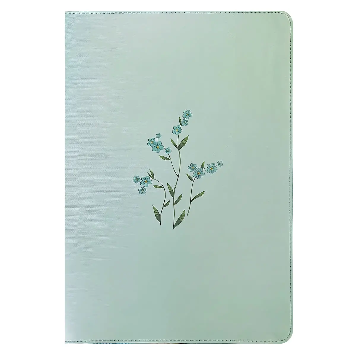 Nlt Baby Blue Blossoms Imitation Leather With Zip Filament Thinline Ref Large Print Red Letter 1