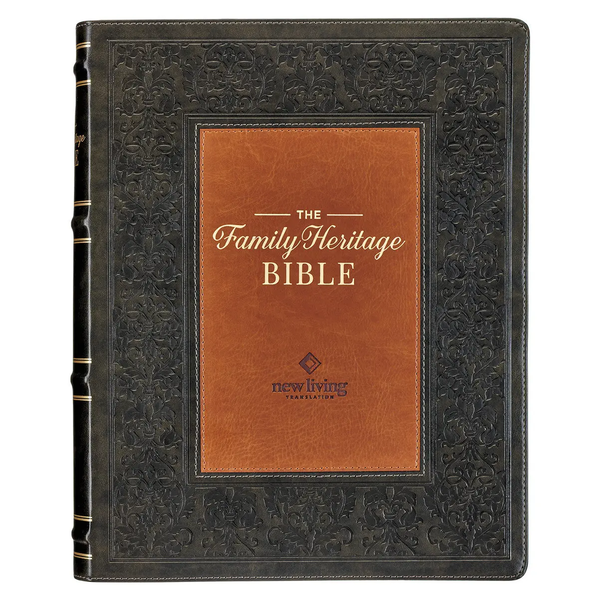 Nlt Dark Olive And Brown Faux Leather Flexcover The Family Heritage Bible 1