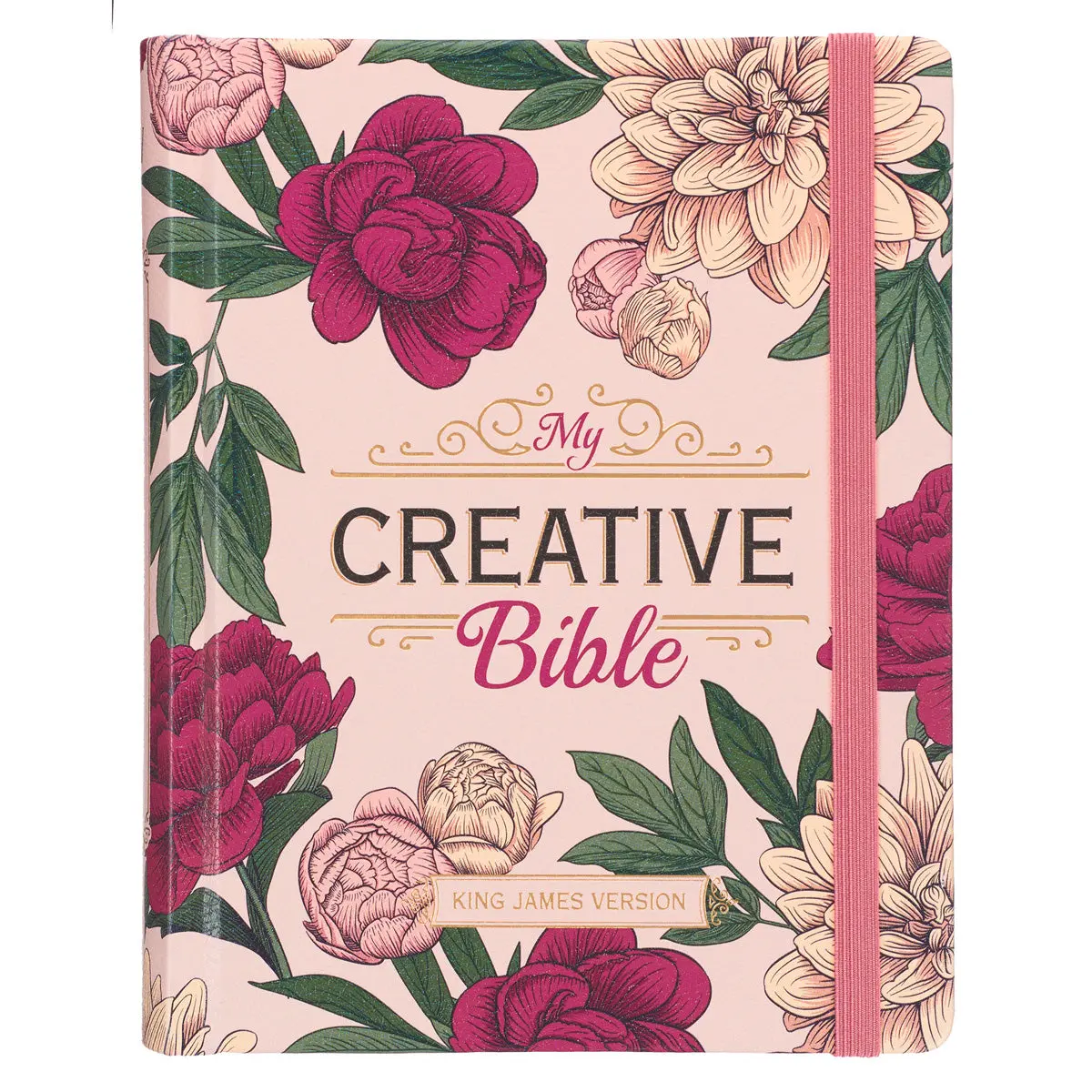 Kjv Pink Floral Hardcover My Creative Bible 1