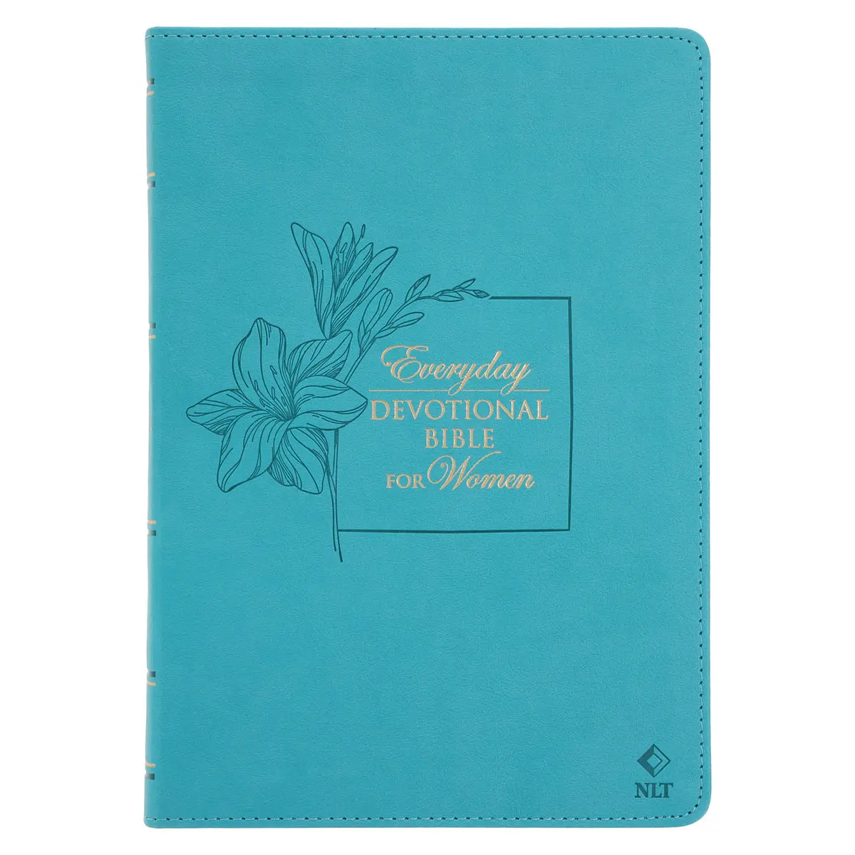 Nlt Teal Flexcover Faux Leather Everyday Devotional Bible For Women 1