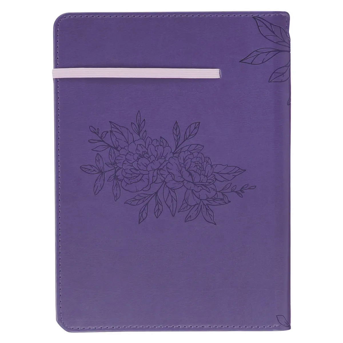 Many Women Do Noble Things Purple Faux Leather Journal With Pen Holder And Elastic Closure 2