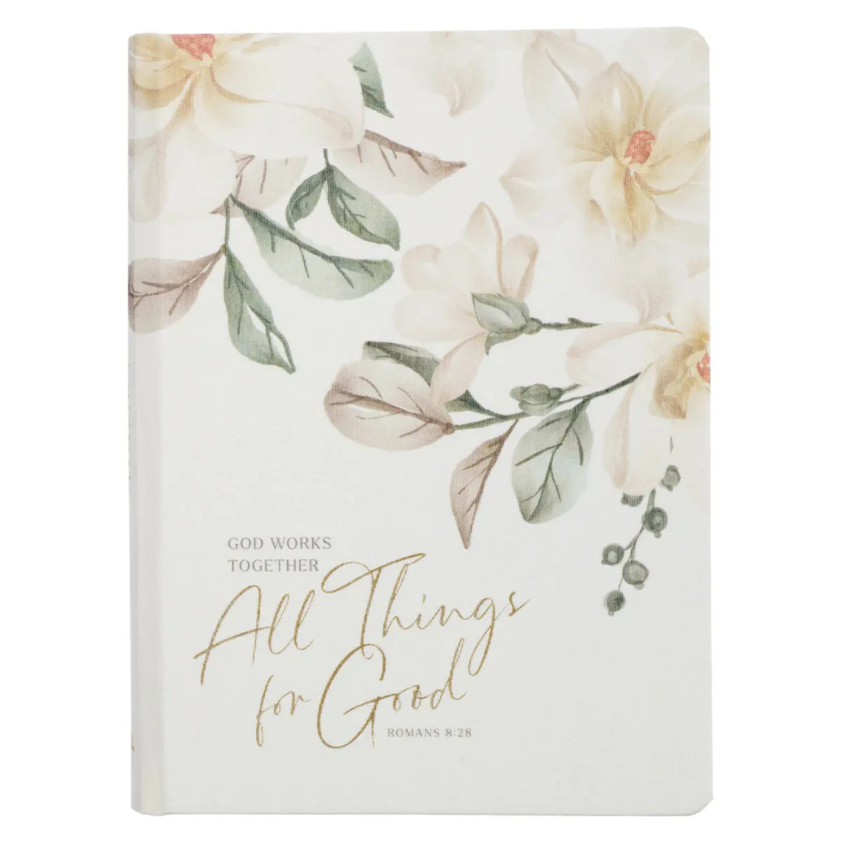 All Things For Good White Hardcover Journal 1