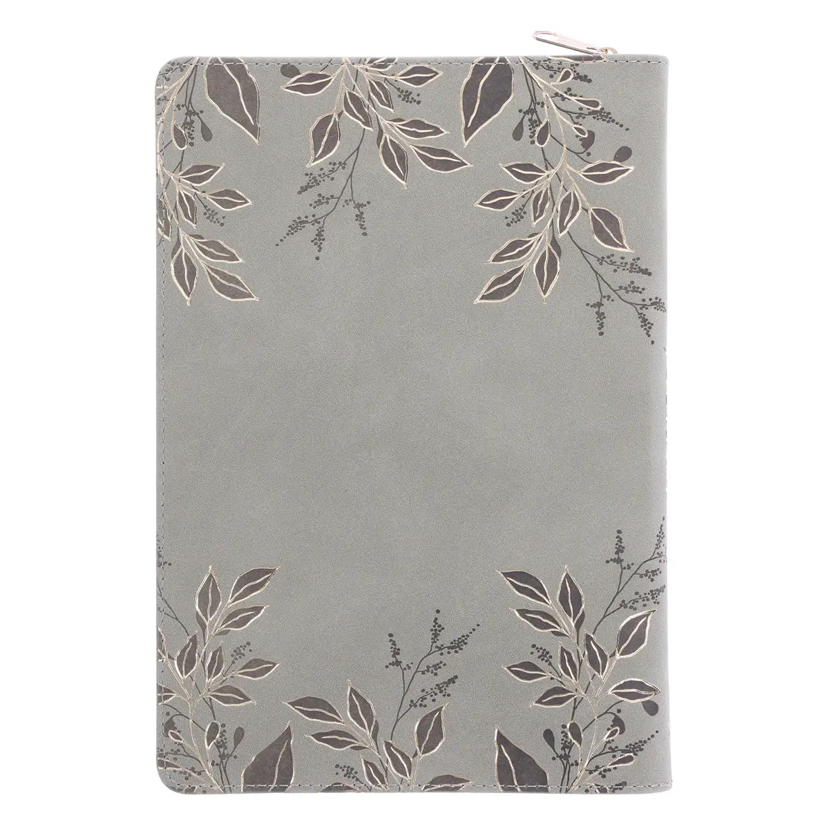 Strength And Dignity Sage Faux Leather Journal With Zipped Closure 2