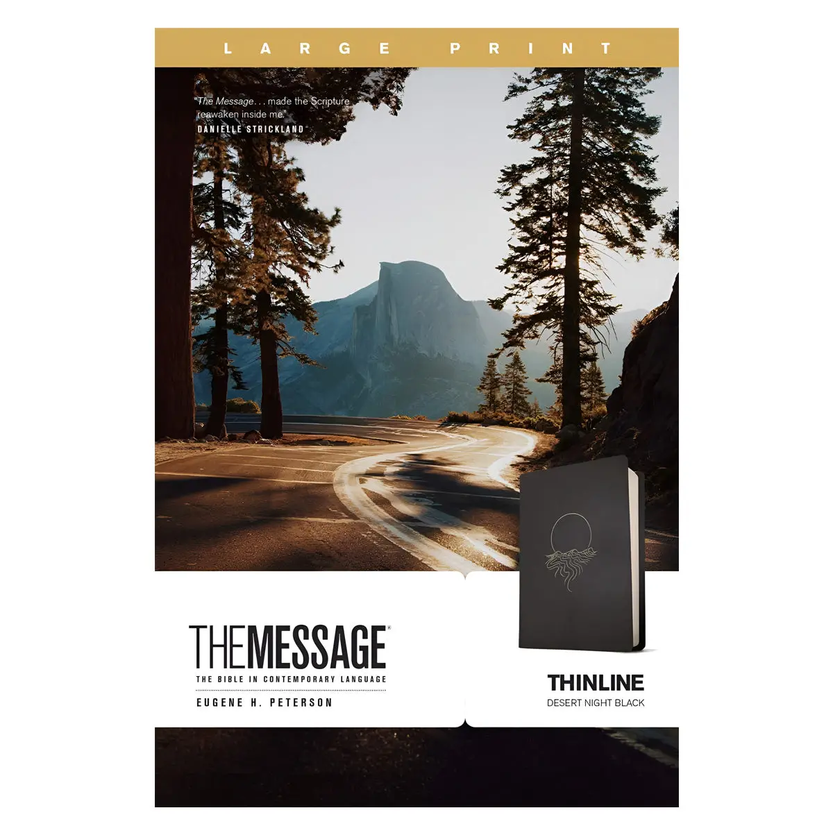 The Message Desert Night Black Imitation Leather Thinline Large Print 1