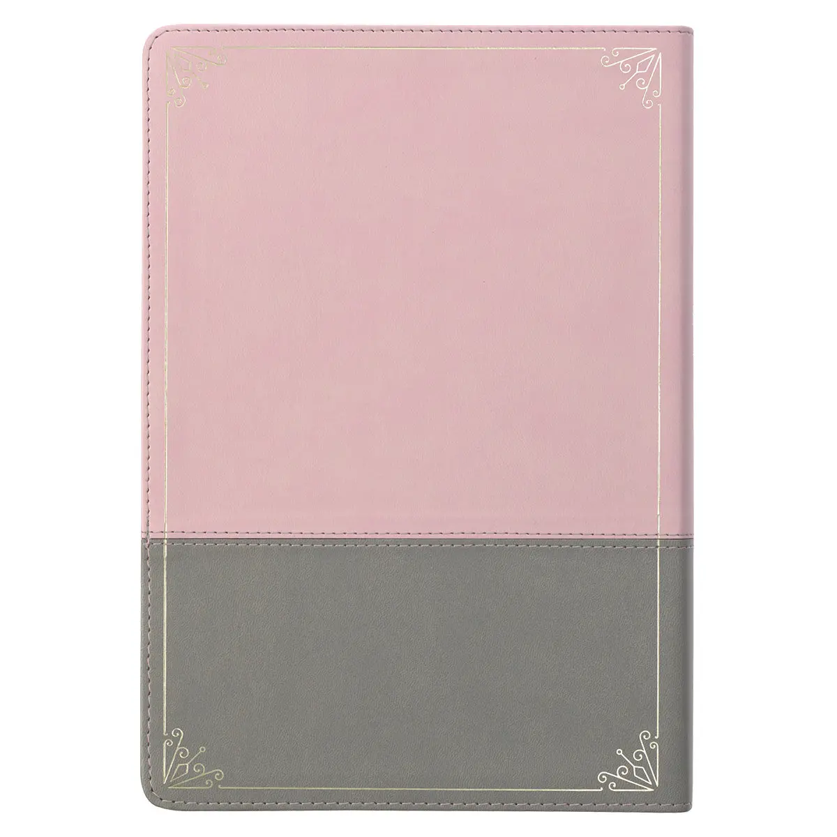 Kjv Pink And Grey Faux Leather Bible Super Giant Print 2