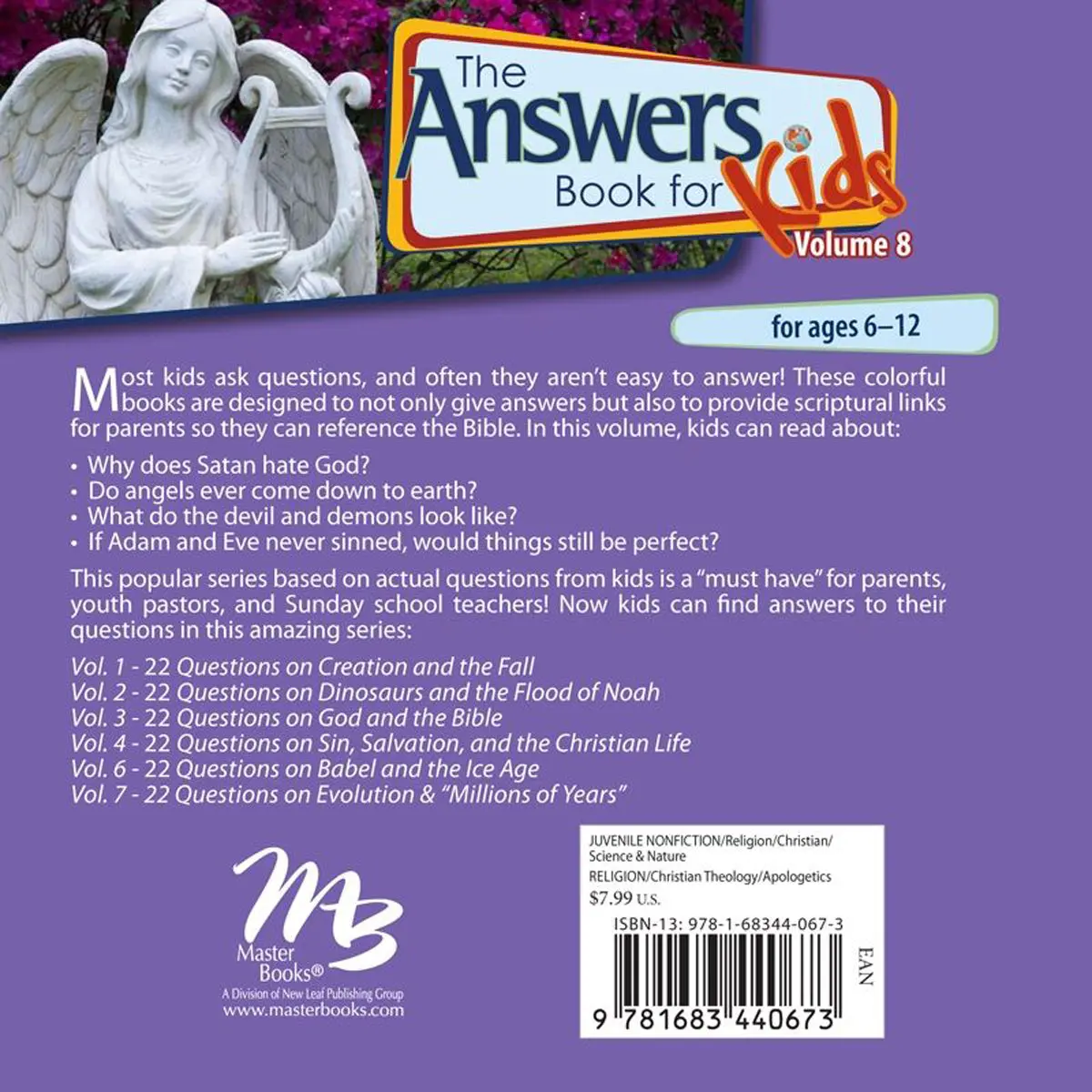 The Answers Book For Kids 8: 22 Questions From Kids On Satan And Angels (Hardcover) 2