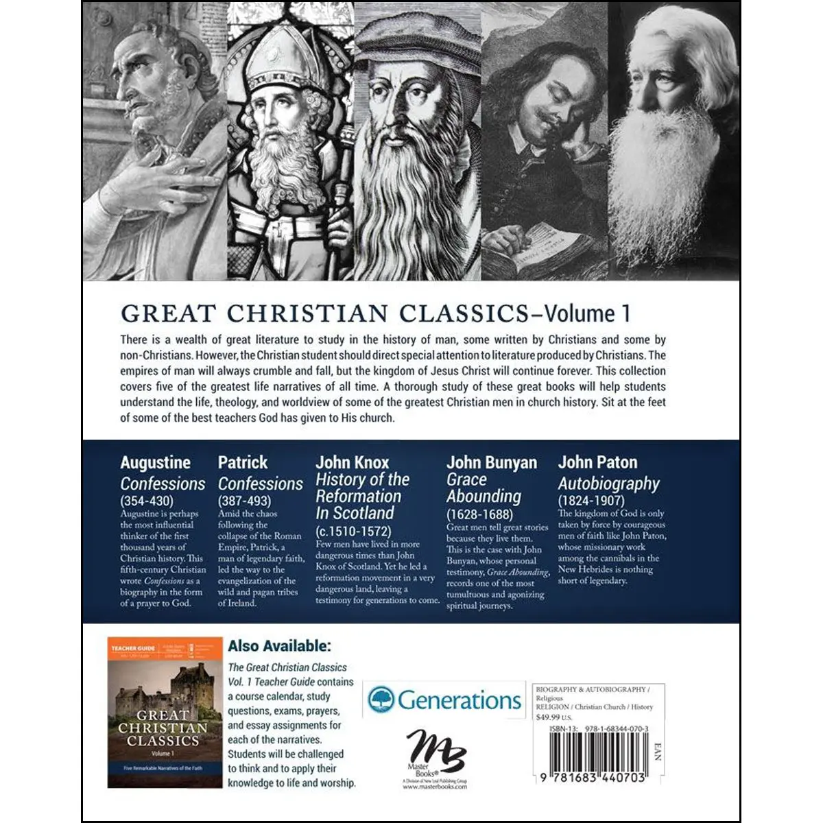 Great Christian Classics Volume 1: Five Remarkable Narratives Of The Faith (Hardcover) 2