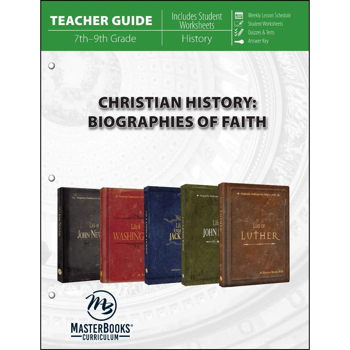 Christian History: Biographies Of Faith Teacher Guide (Paperback) 1