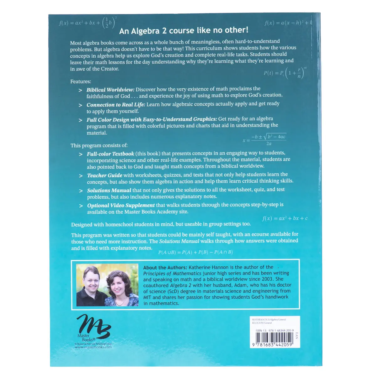 Principles Of Algebra 2: Applied Algebra From A Biblical Worldview (Paperback) 2