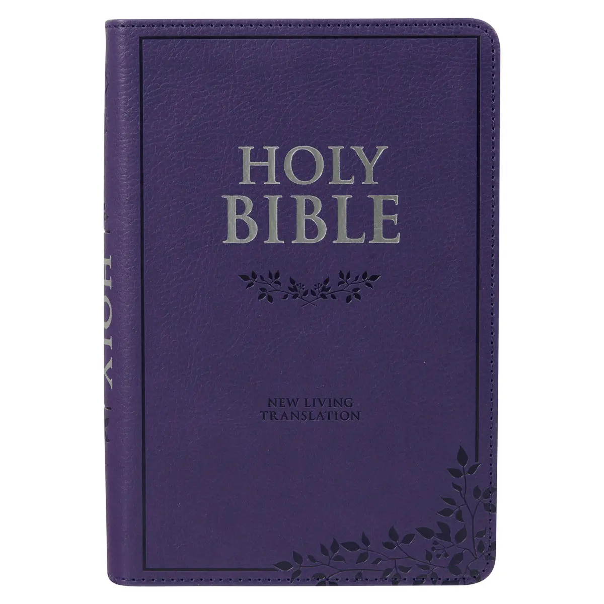Nlt Purple Faux Leather Flexcover Compact Bible 1