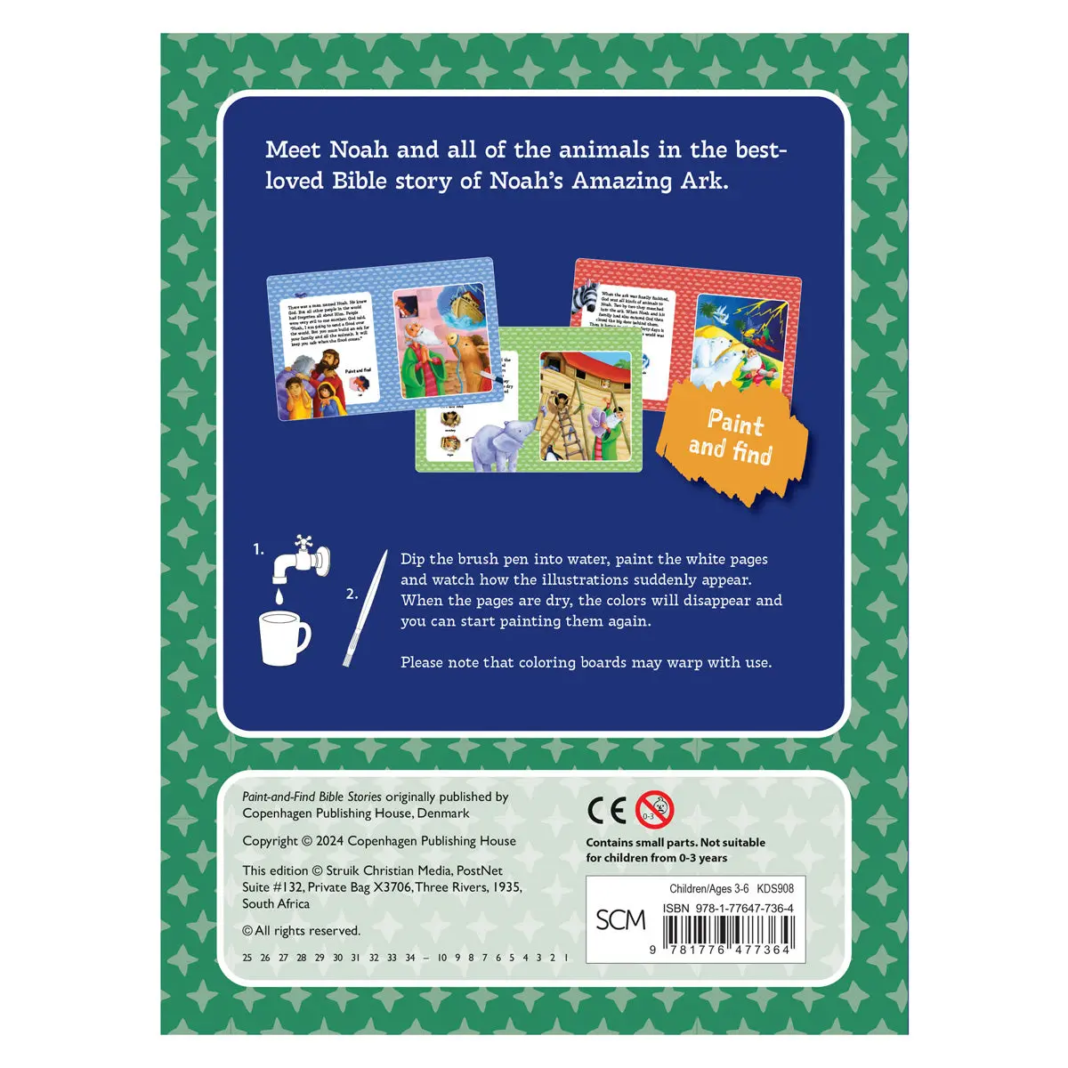 Noah’S Amazing Ark: Paint-And-Find Bible Stories (Spiral-Bound) 2