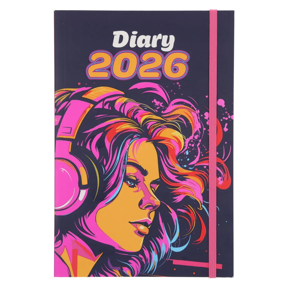 2026 A5 Diary - Daily Planner - Music Girl - Paperback 1