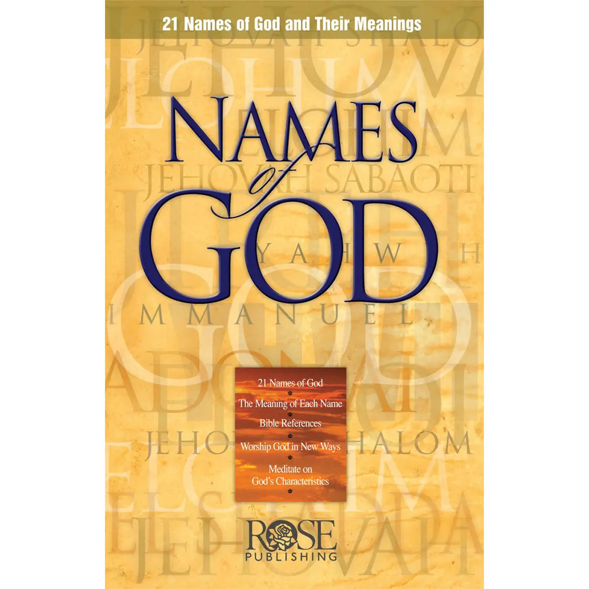 Names Of God: 21 Names Of God And Their Meanings (Pamphlet) 1