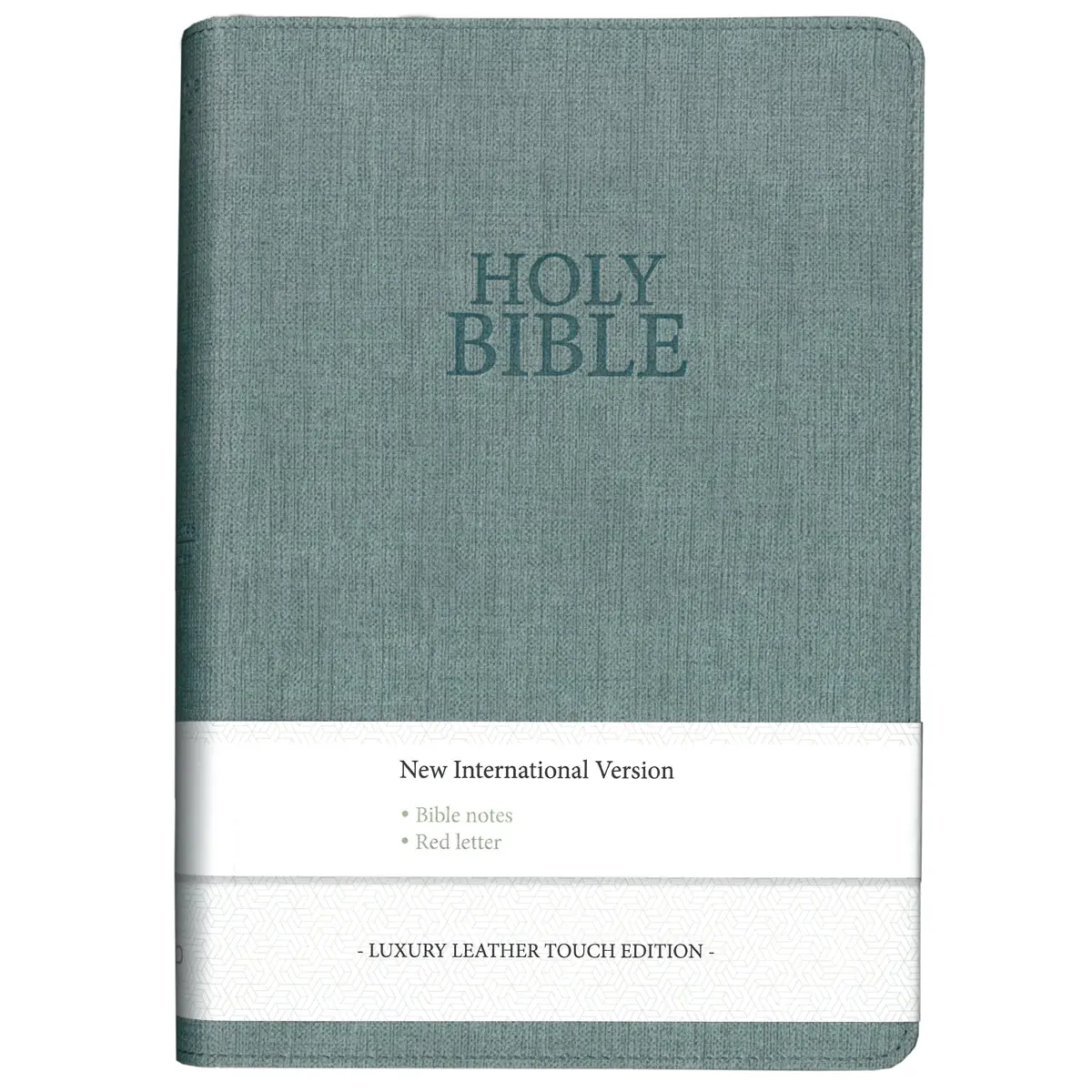 Niv Calm Green Imitation Leather Compact Holy Bible Red Letter 1