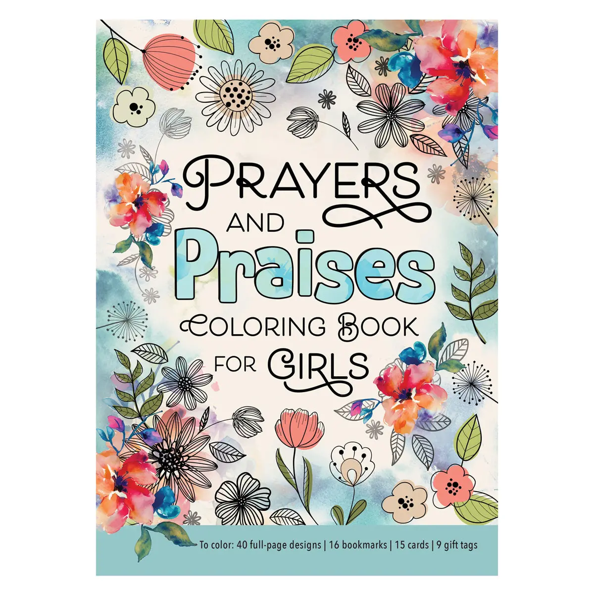 Prayers And Praises Coloring Book For Girls (Paperback) 1