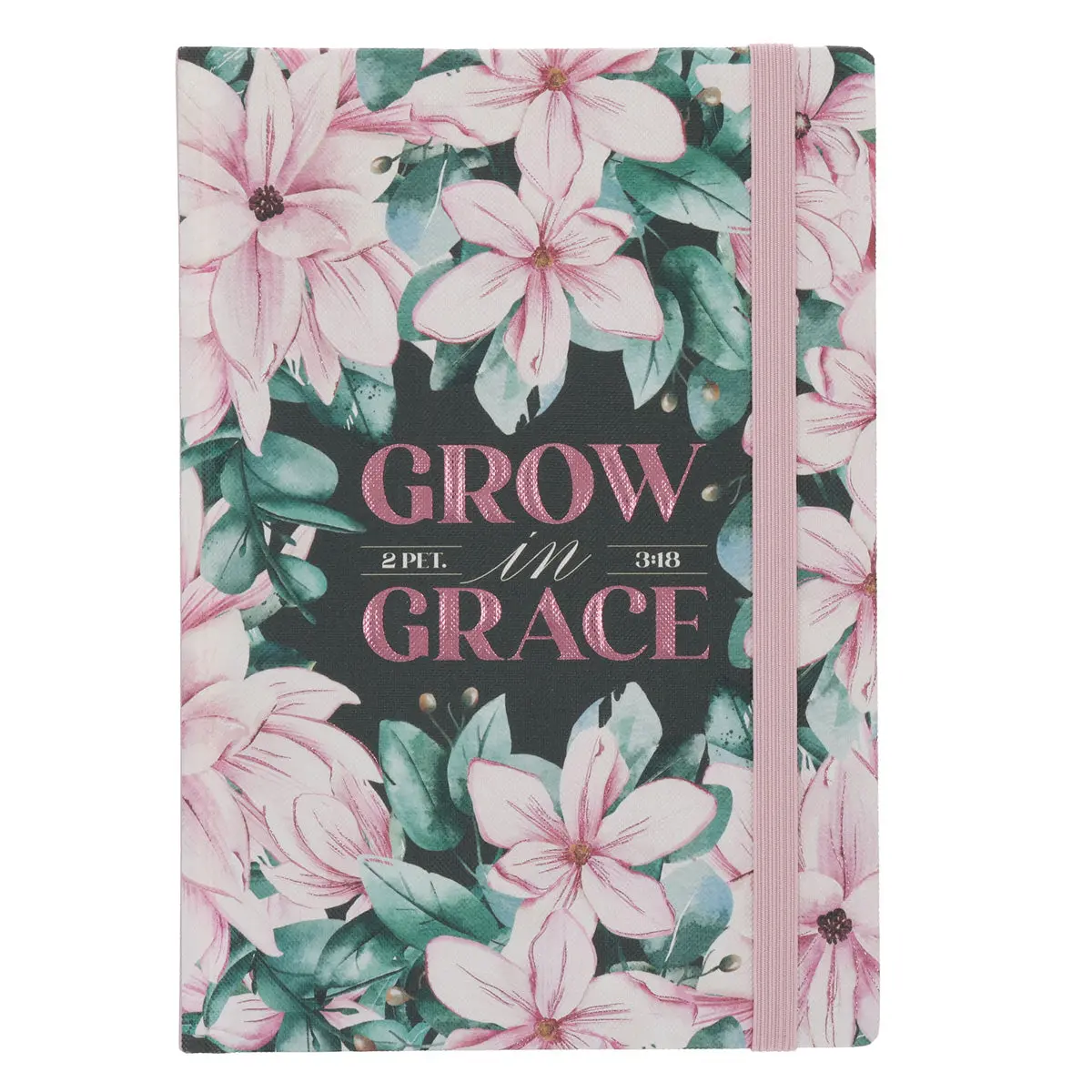 Grow In Grace Hardcover Journal With Elastic Closure 1