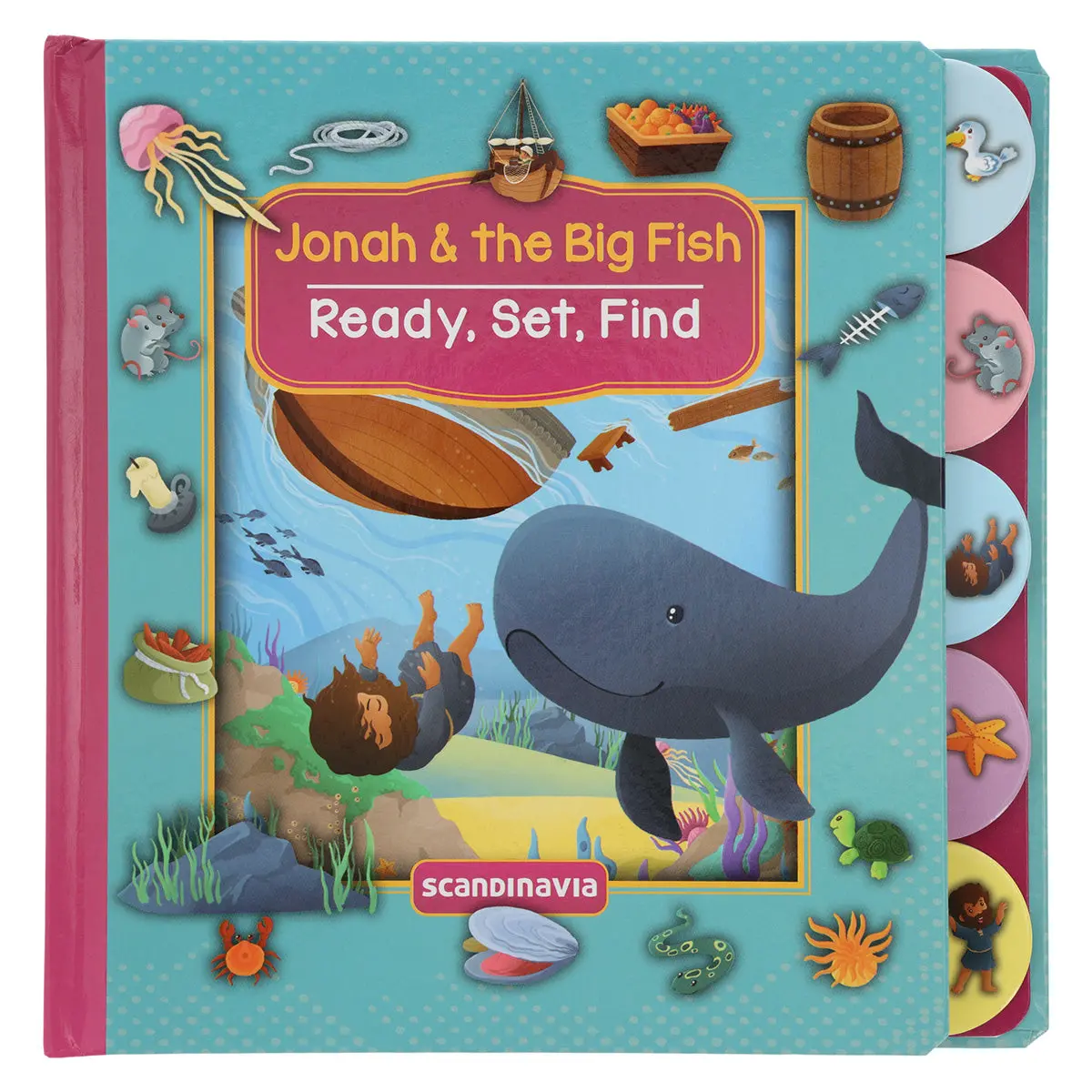 Jonah & The Big Fish - Ready, Set, Find (Board Book) 1