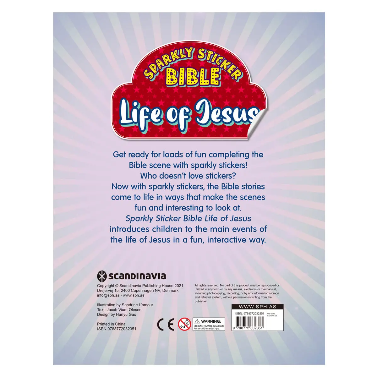 Life Of Jesus - Sparkly Sticker Bible (Paperback) 2