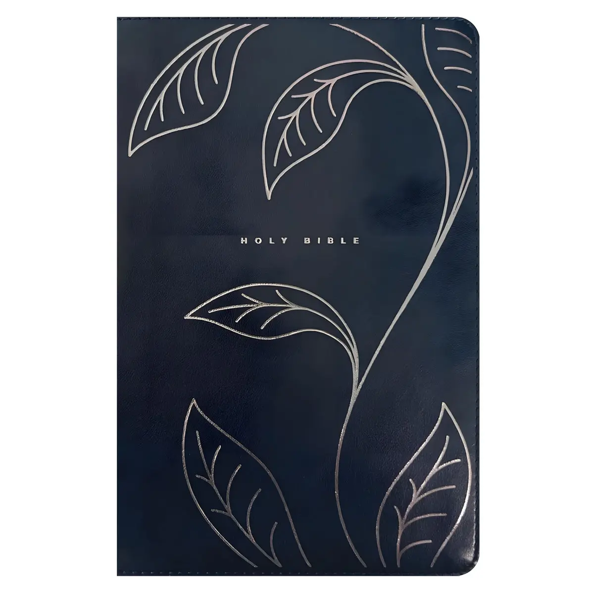 Nlt Navy Vines Imitation Leather Filament Personal Size Bible Giant Print Red Letter 1
