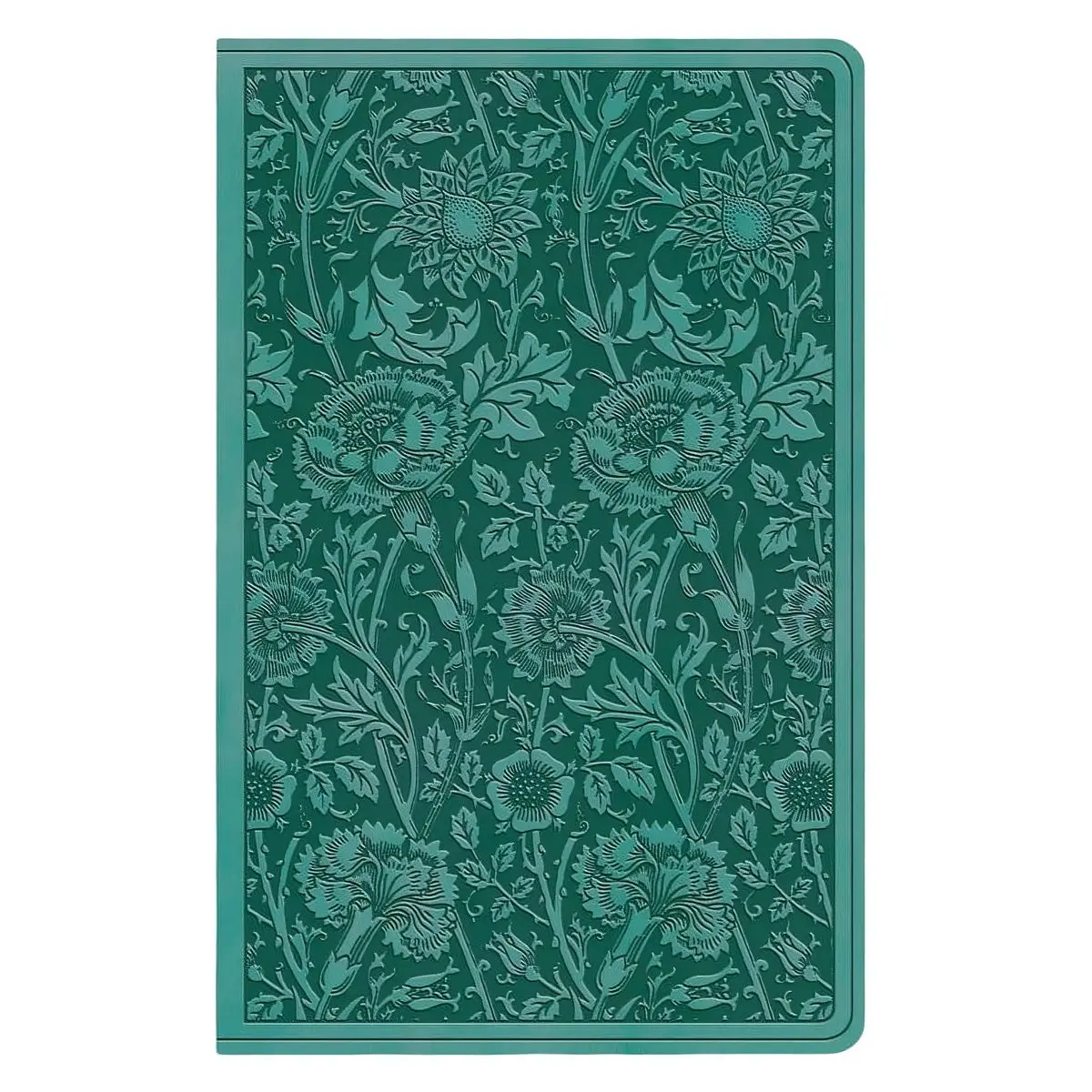 Esv Trutone Teal Floral Design Imitation Leather Premium Gift Bible 1