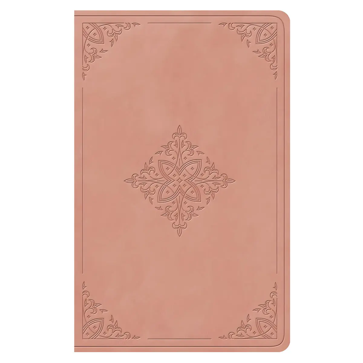 Esv Pink Fleur-De-Lis Design Imitation Leather Value Personal Size Bible Giant Print 1