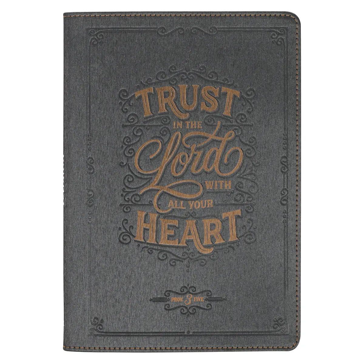 Trust In The Lord With All Your Heart Faux Leather Journal 1