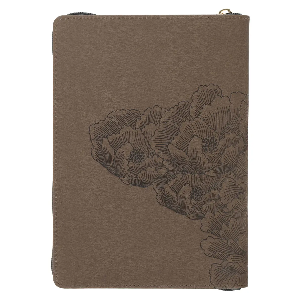 Be Strong And Courageous Faux Leather Journal With Zipped Closure 2