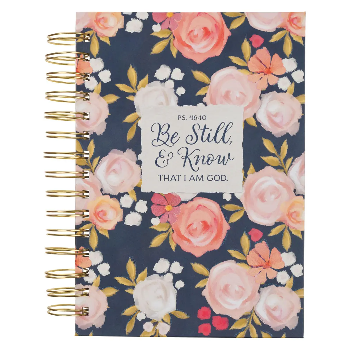 Be Still And Know That I Am God Painted Peonies Hardcover Wirebound Journal 1