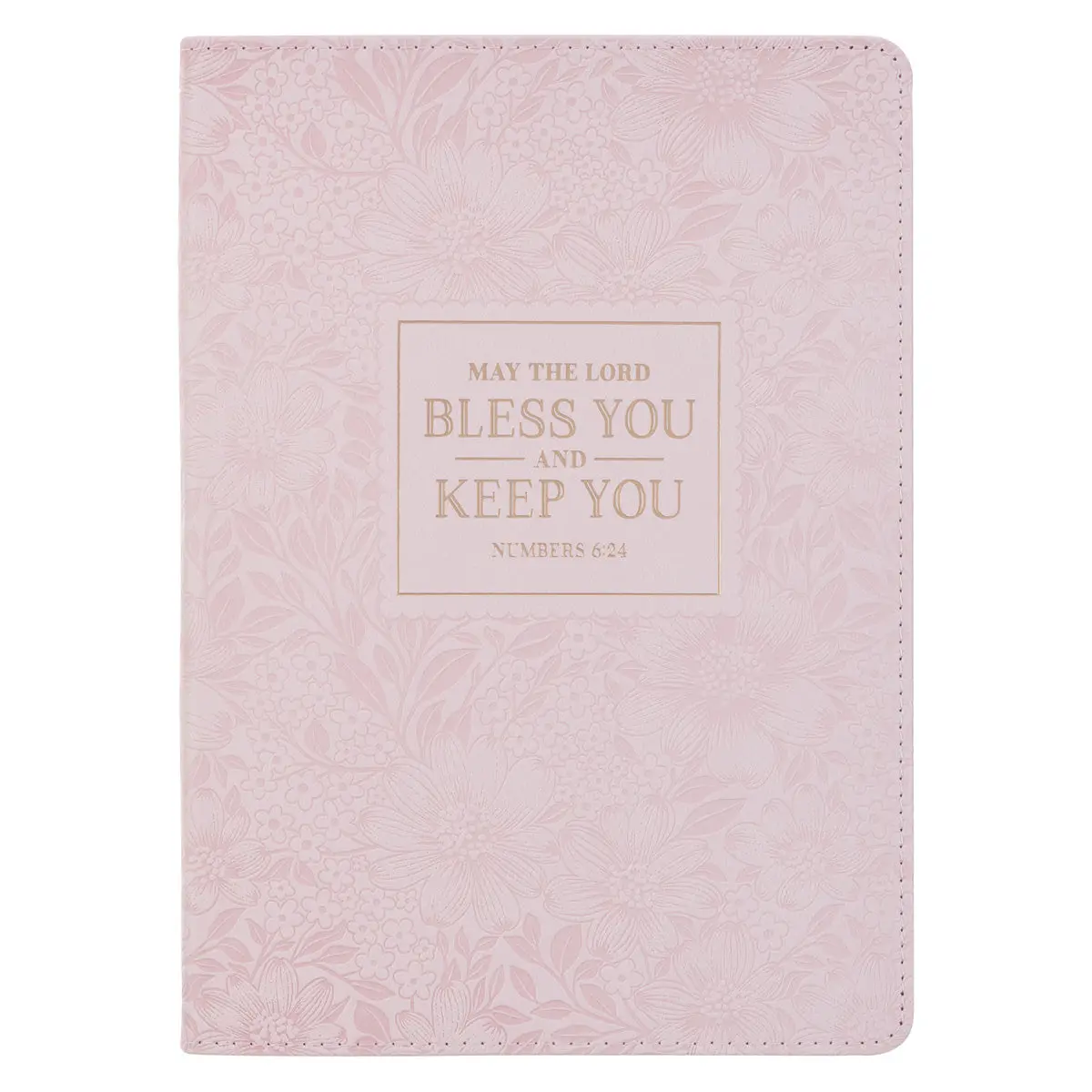 Bless You And Keep You Pink Faux Leather Journal 1