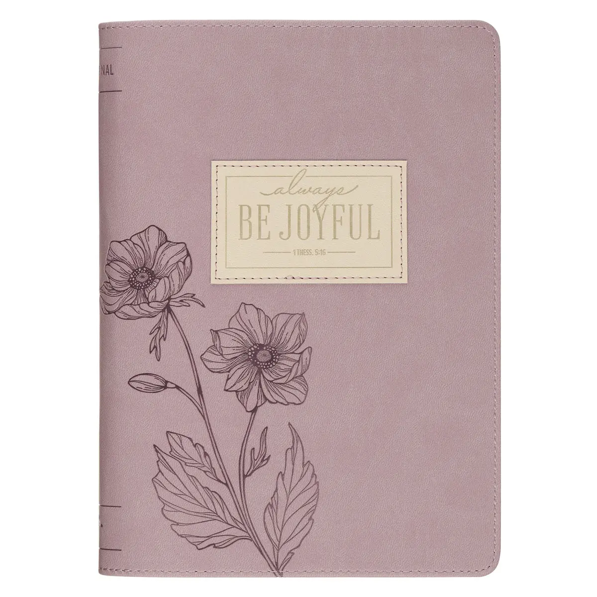 Be Joyful Faux Leather Journal With Zipped Closure 1