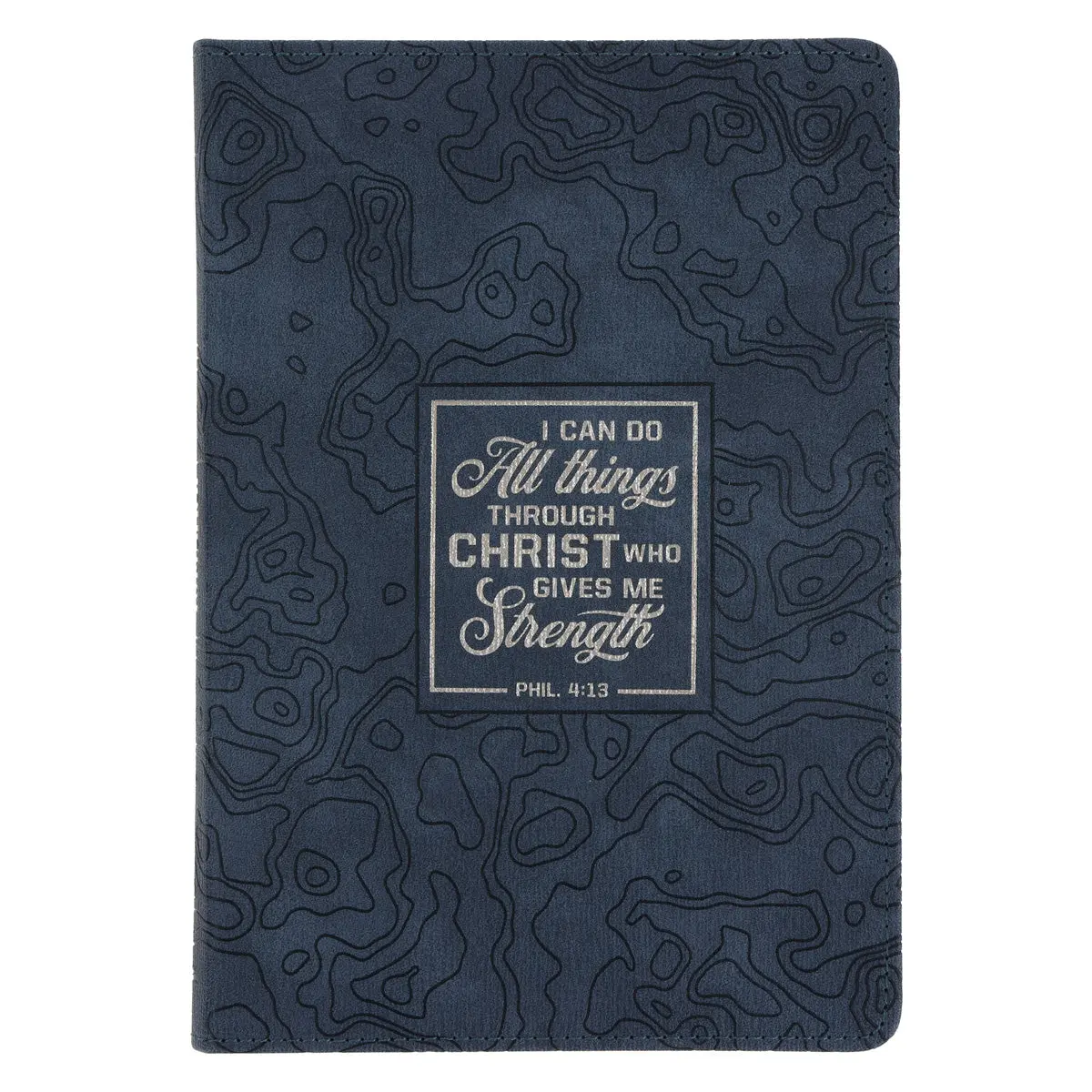I Can Do All Things Through Christ Who Gives Me Strength Faux Leather Journal 1