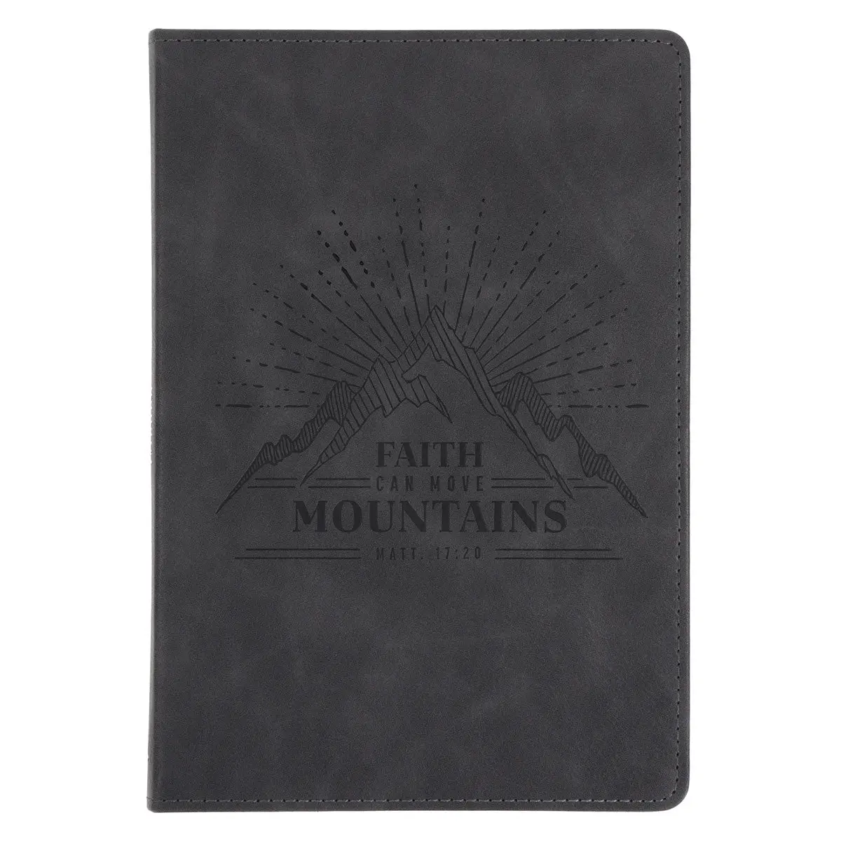 Faith Can Move Mountains Faux Leather Journal 1