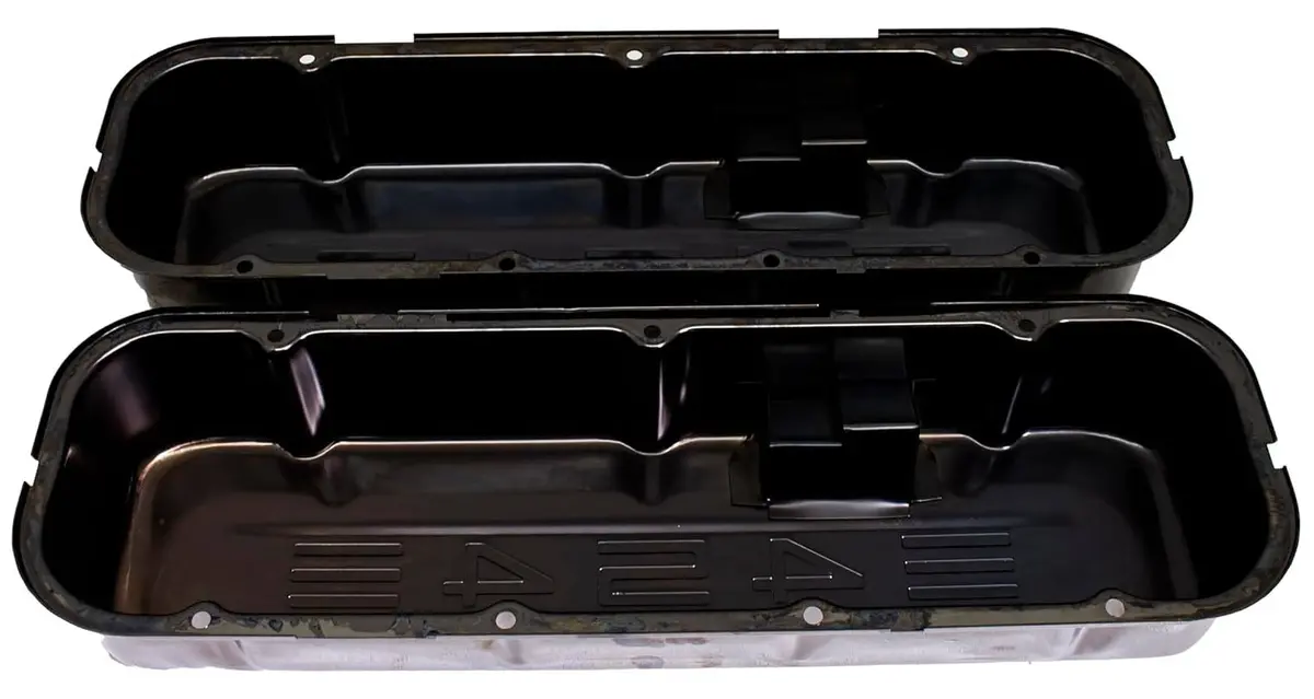 Tall Steel Valve Covers For 1965-1995 Chevy Bb 396-502 – 454 Logo – Black 2