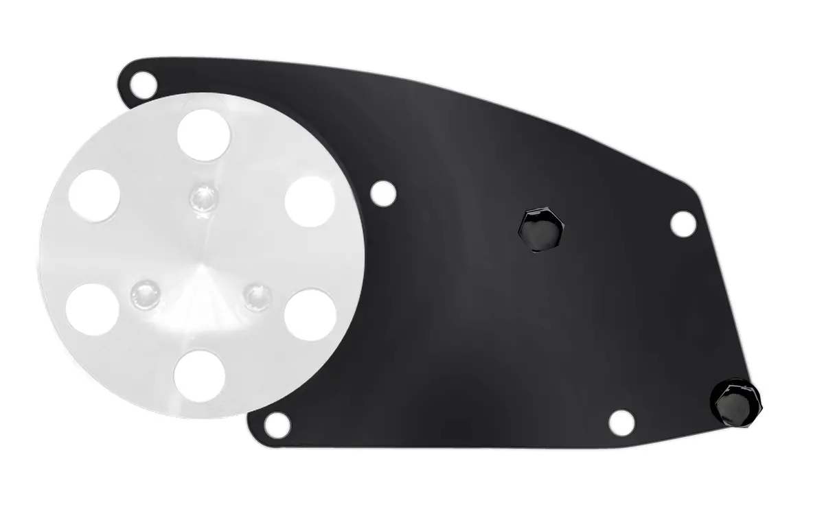 Steel Chevy Ls Sanden 508 Style Air Compressor Relocation Long Bracket Kit - Black 1
