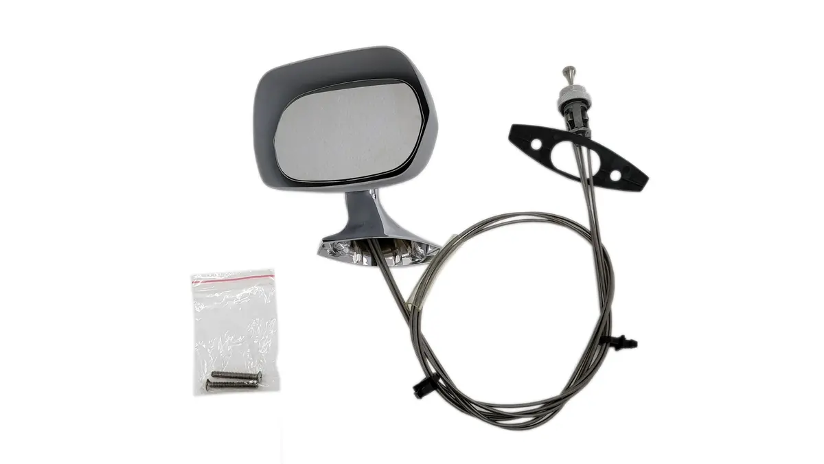 Amc-234Lhcpr 1970-74 Amc Lh Painted Remote Rearview Mirror W Chrome Base 1