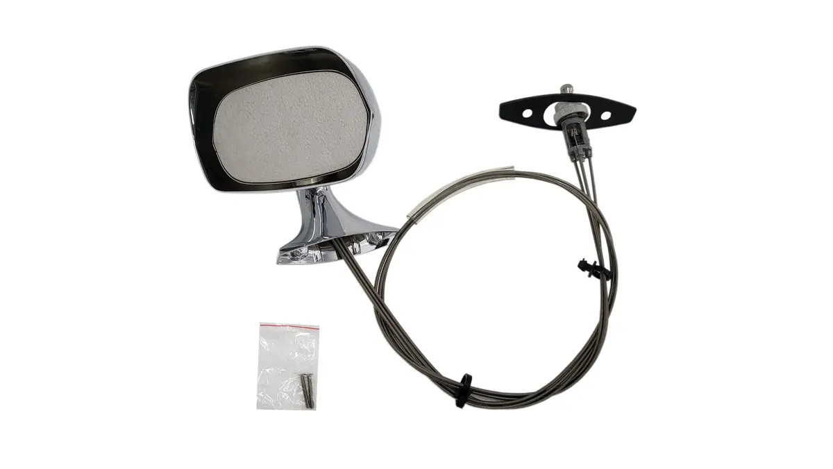 Amc-234Lhcr 1970-74 Amc Lh Chrome Remote Rearview Mirror 1