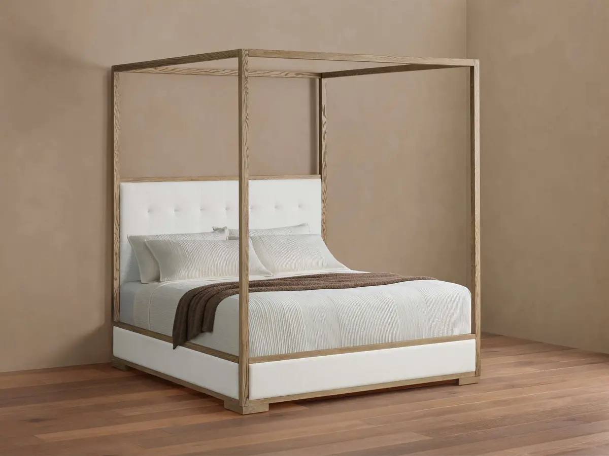 Darien Box-Tufted Canopy Bed 1