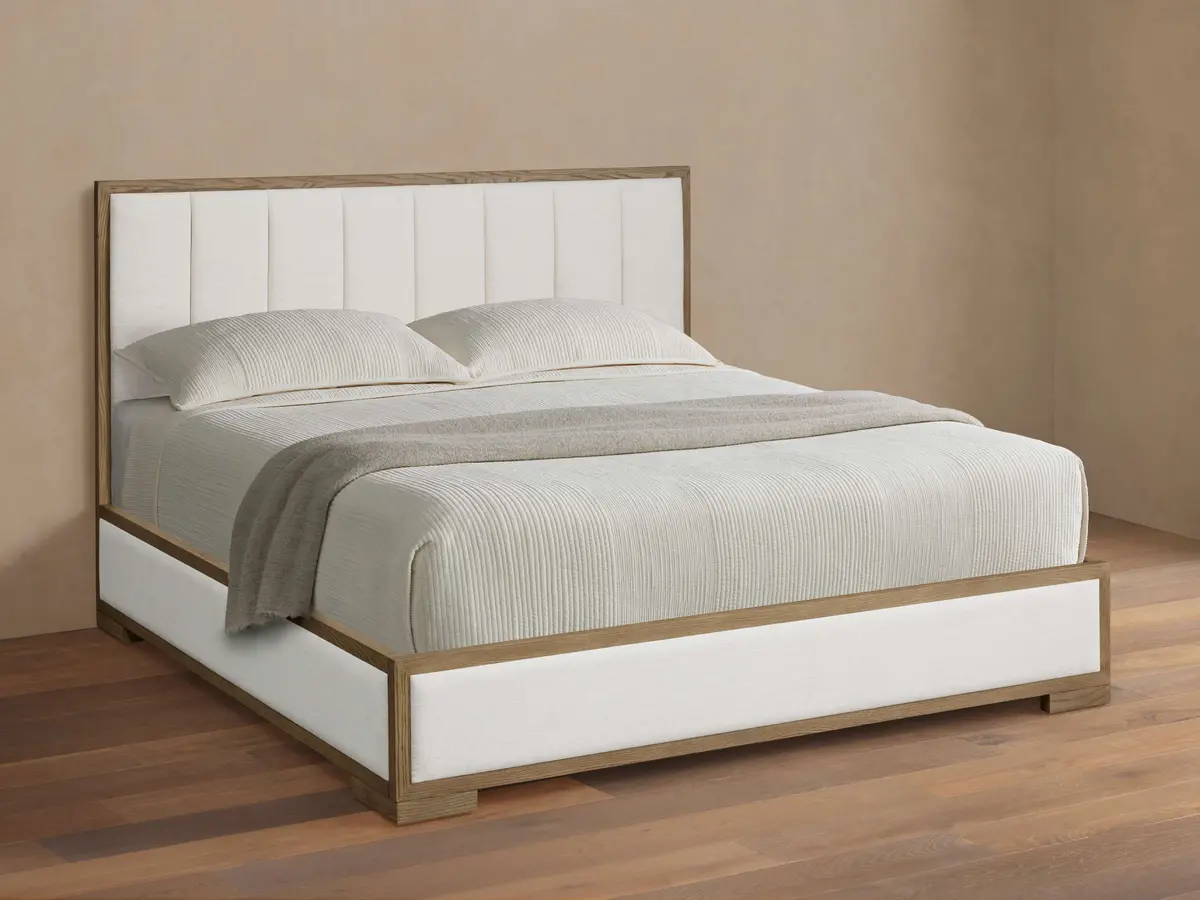 Darien Channel-Stitched Panel Bed 1