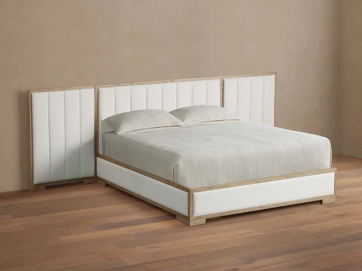 Darien Extended Channel-Stitched Panel Bed 1