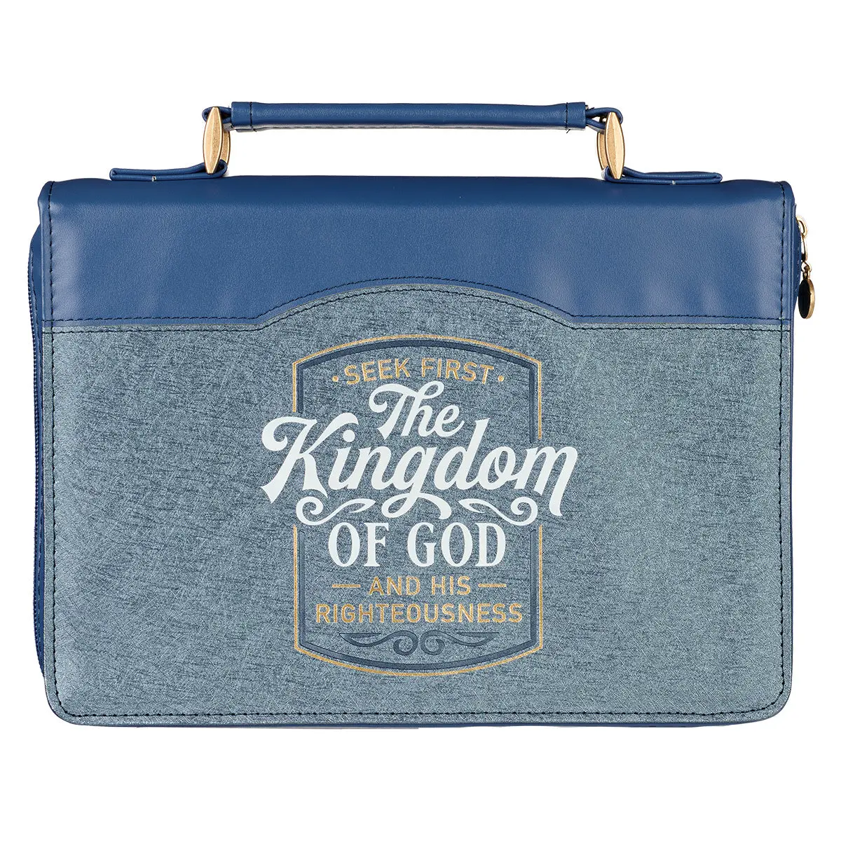 Seek First The Kingdom Of God (Faux Leather Bible Bag) 1