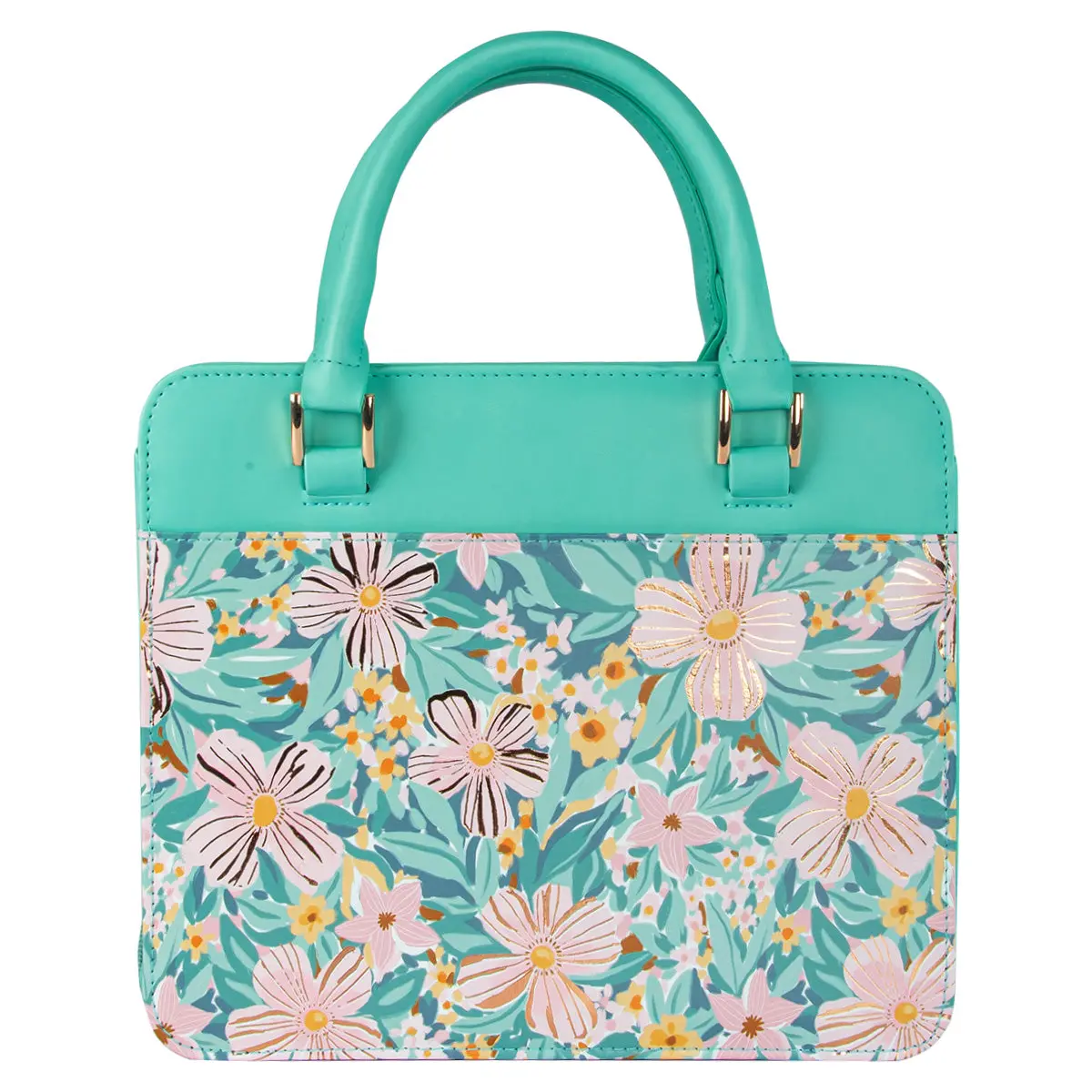 Cross Floral (Faux Leather Fashion Bible Bag) 2